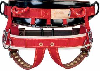 The 2" wide nylon leg straps are lined with soft oil tanned top grain steer hide leather for extra comfort.