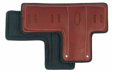 CLIMBER PADS 08-97156 08-97157 T-Shaped Climber Pads with Felt Liner No tabs these pads thread onto straps and climber shank for extra stability Pliable burgundy top grain latigo steer hide leather