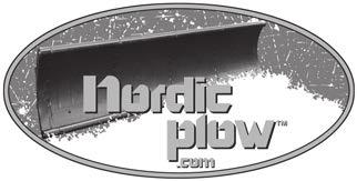 Lawn Tractor Plow w / Handle by Nordic Plow LAWN