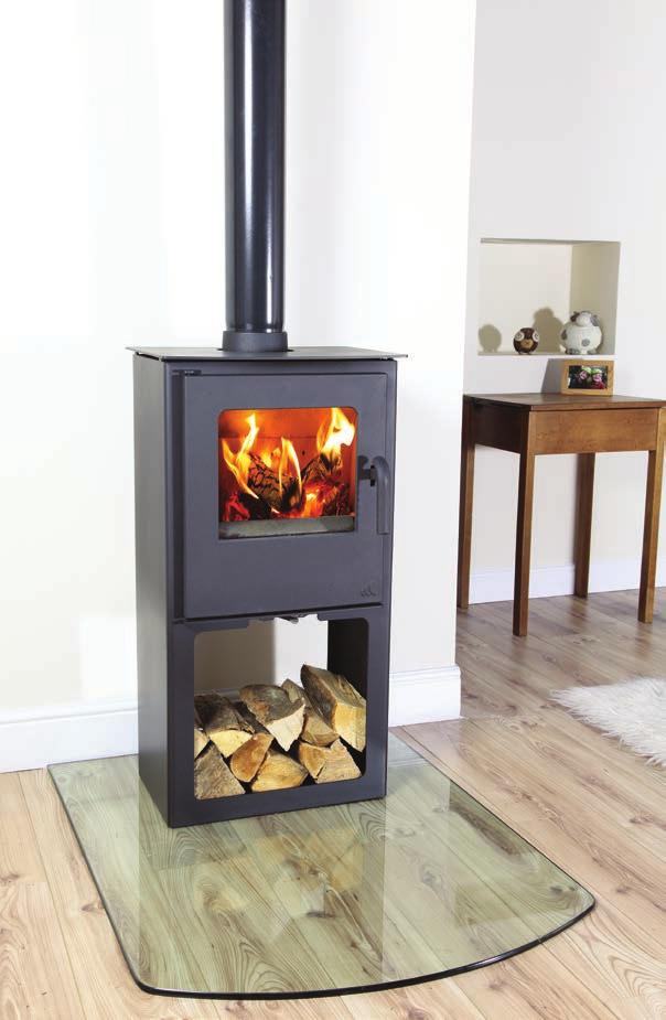 Loxton Logstore The Loxton logstore model is fitted with a new cast iron door and handle, the logstore adds height and physical presence to the stove and makes it ideal for a freestanding position.
