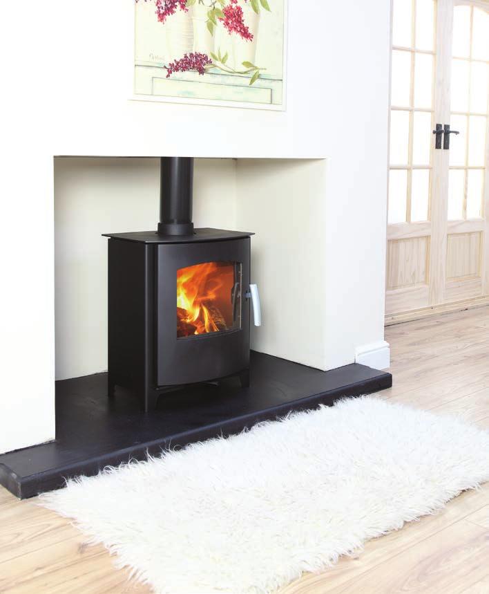 Churchill The Churchill exudes contemporary style with its softly curving glass and door, allowing a clear view of the fire without sacrificing any of the high quality features you