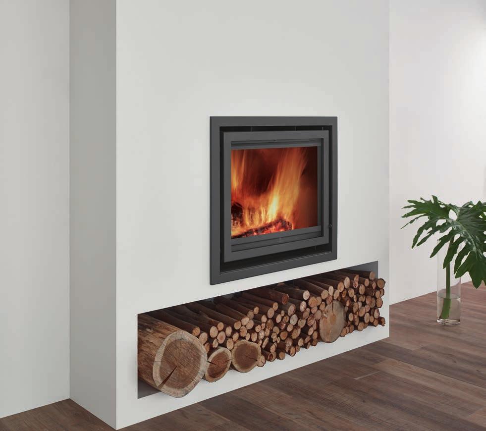 Christon Inset Inset stoves give a different vision for a stove, a flush built in product ideal for the more minimalist rooms.