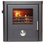 Burrington Burcott The Burrington inset boiler stove produces 13.3kW total output efficiently with its full wraparound boiler it s easily large enough to heat a two or three bedroom house.