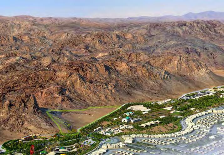 CASE STUDY DESTINATION RESORT, KSA Appointed through CapitalStone Holdings 186 hectare site as part of a much larger mixed-use development Scope is to act as the leisure advisor for the concept,