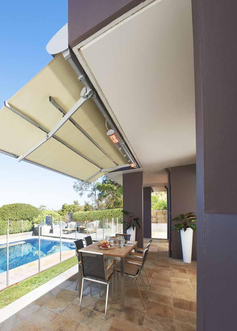 LUXAFLEX Folding Arm Awnings simply