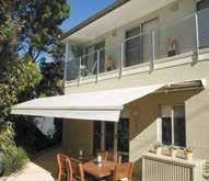 Folding Arm Awnings SUNRAIN The LUXAFLEX SUNRAIN Awning provides protection from the elements - rain or shine.