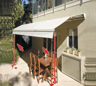 Variable valance The Variable Valance option allows the user to control the height for the retractable valance for additional privacy and shade.