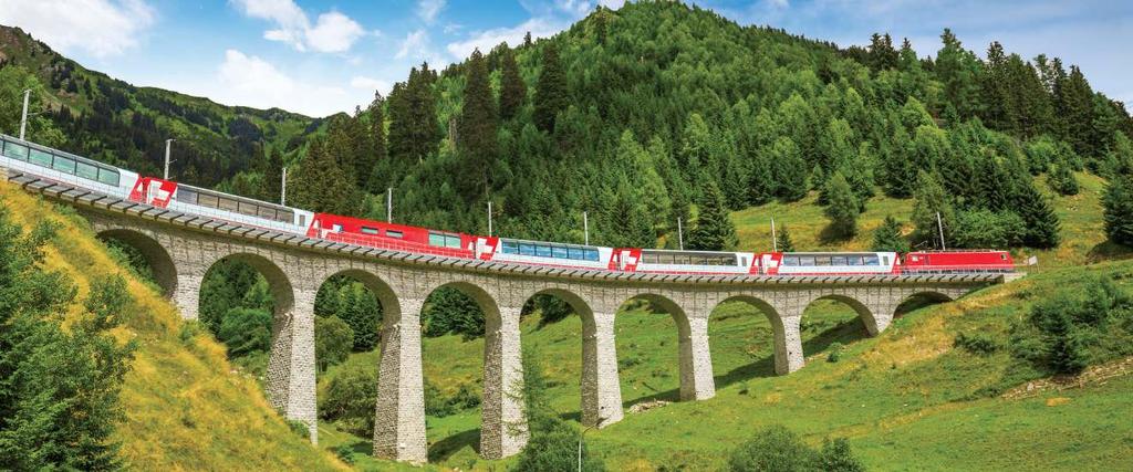 Journey through glorious scenery For many, the highlight of a Swiss holiday is travelling along one of the scenic routes which cross this beautiful country.