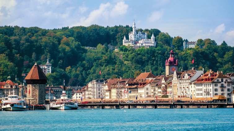 Cruise on a vintage paddle steamer or saloon motor vessel while taking in the beautiful sights of Lake Lucerne all the way to Flüelen.