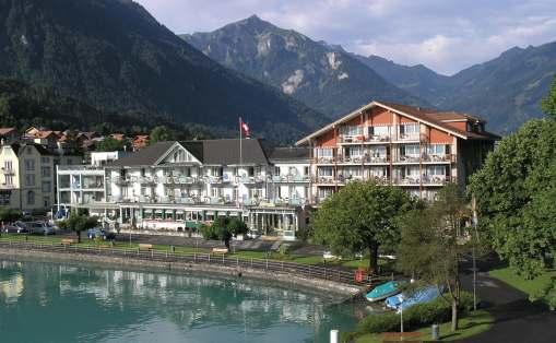 (15 minutes by boat or 8 minutes by bus). The traditional hotel has an excellent reputation for its fine cuisine and the four course dinner is served in the attractive restaurant with lake views.