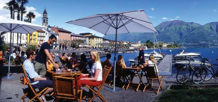 Locarno is a small town on the sunny banks of Lake Maggiore, close to some truly delightful mountain excursions.