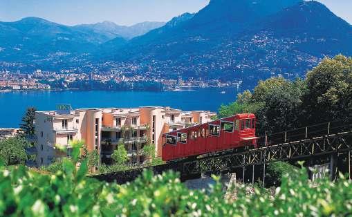 from the Monte San Salvatore funicular. The hotel operates a free minibus service to the lakeside.