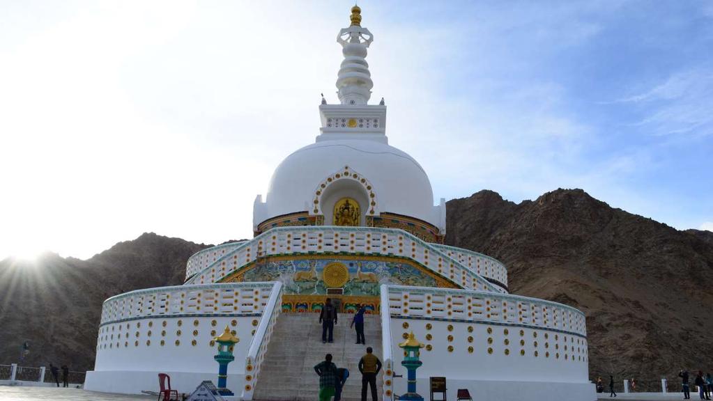 Shanti Stupa Built by a Japanese