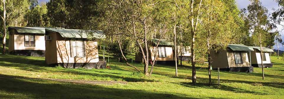 utilised. The Campgrounds offer accommodation for up to 3,000 people.