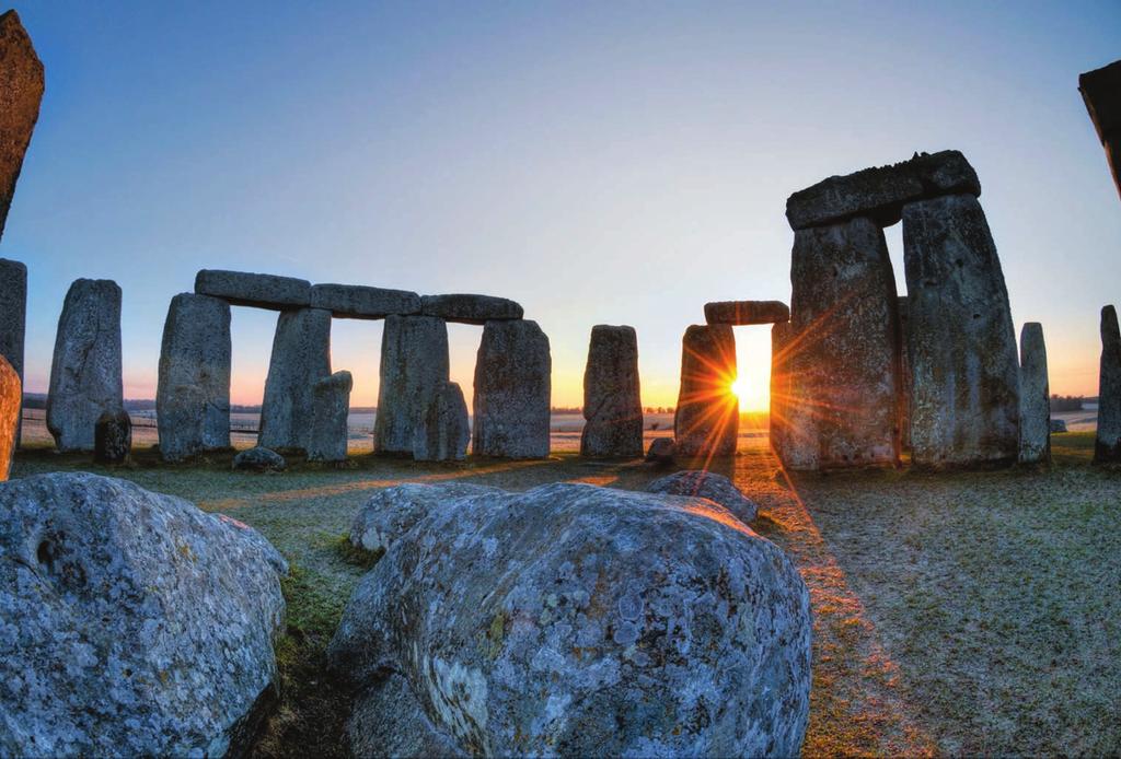 CREDITS (TOP TO BOTTOM): ROB WHITWORTH/ALAMY; ADAM STANFORD/AERIAL-CAM LTD Celebrating the sun. The winter solstice may have been a time for rituals at Stonehenge and Durrington Walls. population.