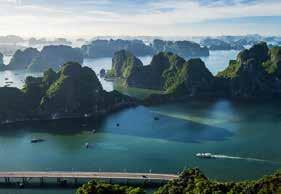 Day 3: Hanoi to Ha Long [B, L, D] The Gulf of Tonkin was once the haunt of Vietnamese and Chinese pirates, but it is in Halong Bay the romance of old Vietnam still lingers, with majestic karst islets