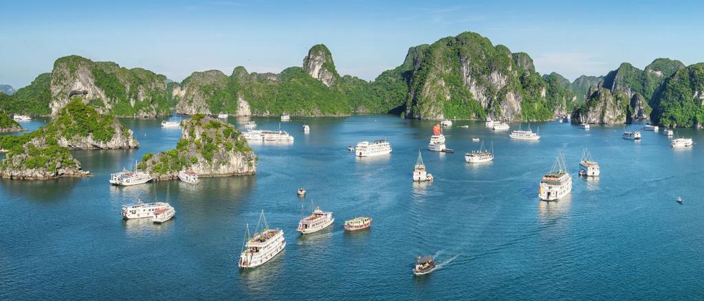14 VDIA - Strategic Position 15 Ha Long Bay Recognized for many times as a UNESCO World Natural Heritage, the natural masterpiece of thousands of islands by the almighty