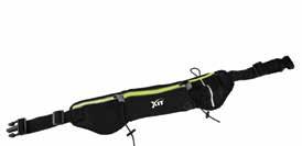 Made from soft, ergonomic material, the XIT Sport Pouch and Waistband has three compartments for