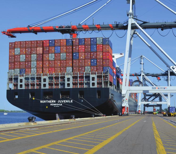 Investments HARBOR DEEPENING: JAXPORT is deepening the St. Johns River channel to 47 feet.