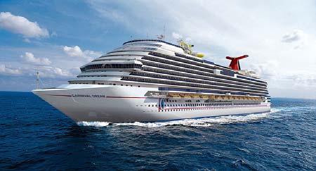 Taking to the seas with more than 20 ships in its fleet, Carnival Cruise Lines provides vacation experiences for 3.6 million travelers per year.