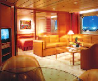 For full details of what is available in your stateroom or suite, please refer to pages 46 and 47.