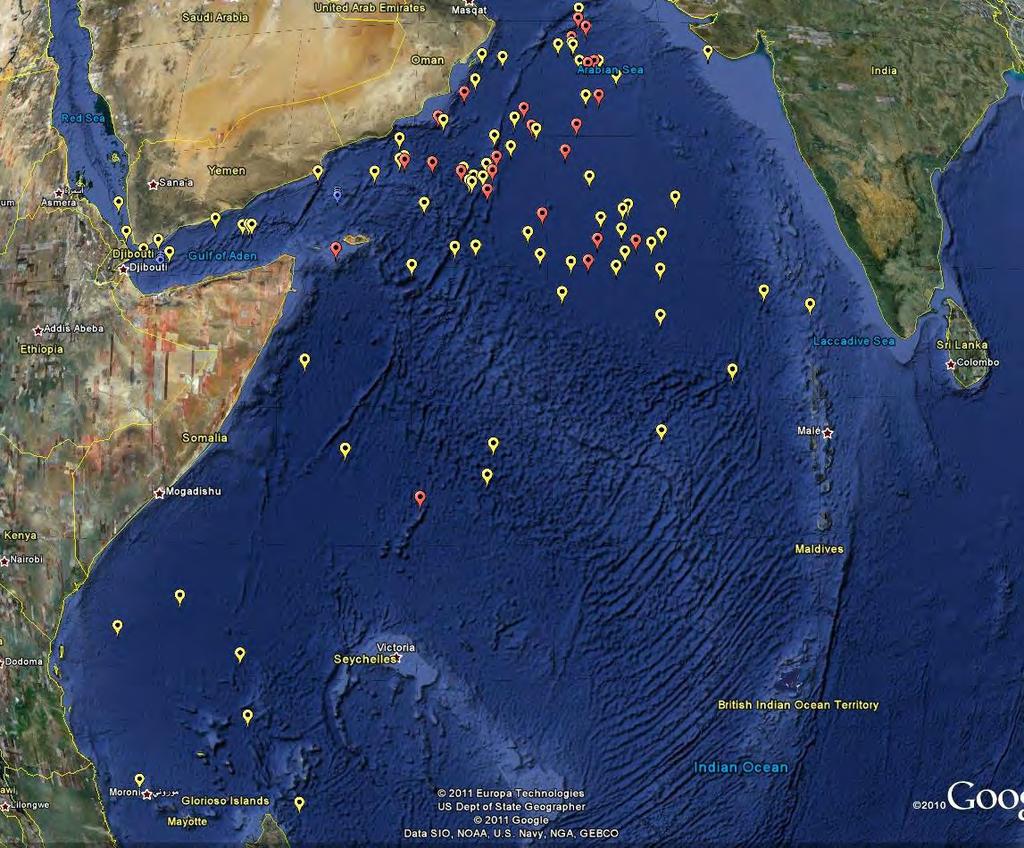 Naval effectiveness - Somali attacks up to 31/Mar/11 11/01-67