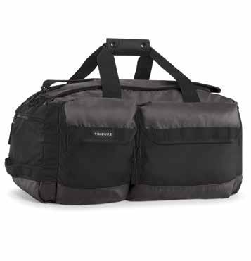 Navigator Duffel Converts from a duffel to a backpack with stow-away straps Multiple external pockets - sized to fit all your travel accessories Stuffs and stores in attached dedicated pocket when