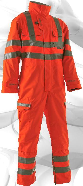 HI-VISIBILITY - WATERPROOF COVERALLS Pulsarail Hi-Visibility Waterproof Coverall Code: PR505 Sizes: S - XL Pulsarail Interactive Thinsulate Liner Code: G100/COV Sizes: S - XL EN4 Features & Benefits