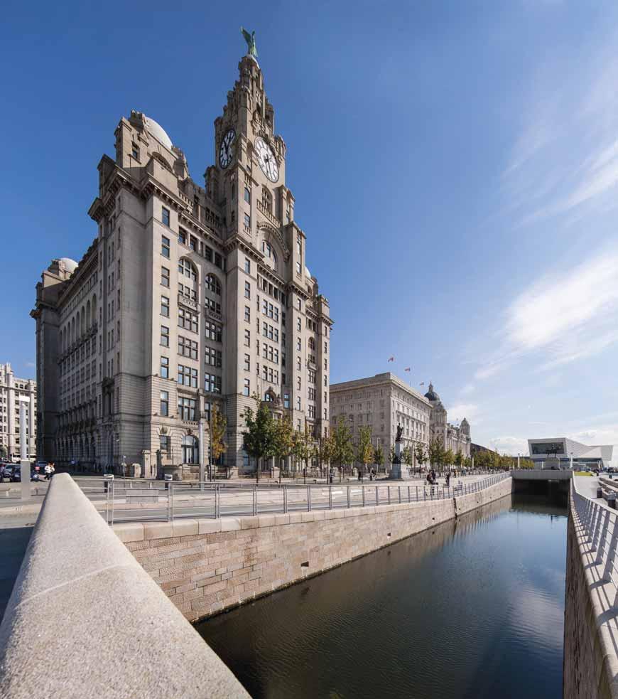 Royal Liver Building, one of the THE DOMINANT FEATURE OF A WORLD RENOWNED WATERFRONT Overlooking the River Mersey and dominating one of the world s most famous waterfront skylines, is Royal Liver