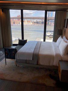 After a long and thrilling day, take the ferry back to the Brooklyn Bridge pier. Spend a night at the nearby 1 Hotel, where you will merge with the nature, in this green and futuristic hotel.