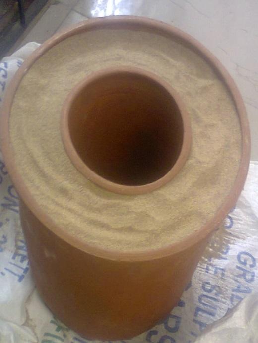 II. Description Of Clay Pot In Pot Refrigerator The clay pot refrigerator is designed with locally available material that is clay which is excavated from a nearby stream and before casting of its