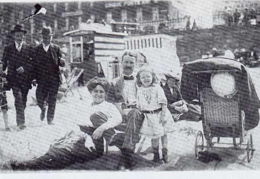 Margate Sands opposite the site of Dreamland 1905 The arrival of a rail service from London in 1846 changed the town.
