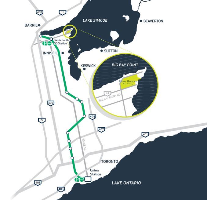 2. FH s is located on the northeast the town boundary. Vehicle / passenger and GO Transit routes that provide access the site are key factors in determining leveraging opportunities.
