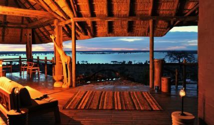 Ngoma Safari Lodge is a traditional safari lodge, with a thatched main guest and six thatched guest