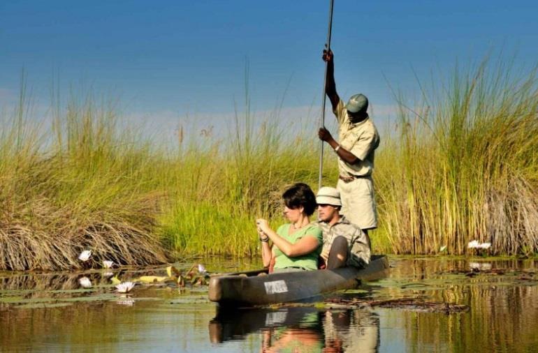 The focus of activities at Kanana varies with the rising and falling levels of the Okavango Delta.