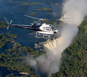 A 15-minute flight takes guests over the Falls, while the 25-minute excursion adds a flight over Zambezi National Park.