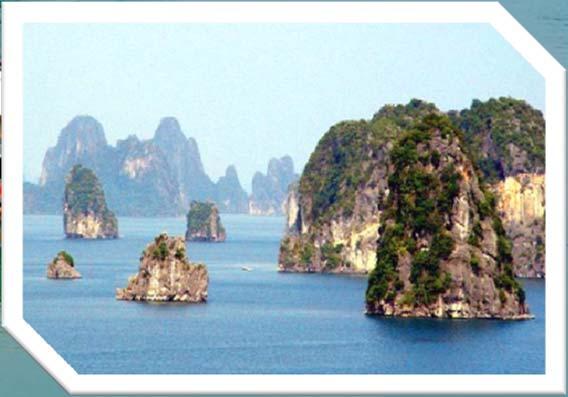 21km² Ha long Bay is a UNESCO World Heritage Site, and a popular travel destination,