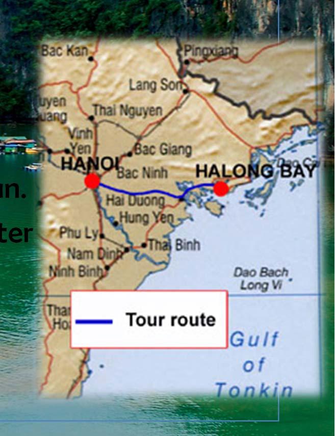 The bay consists of a dense cluster of some 1,600 limestone monolithic islands, each