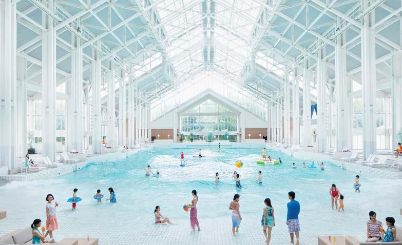 ice village adventures mina-mina beach largest indoor wave pool in Japan - Open