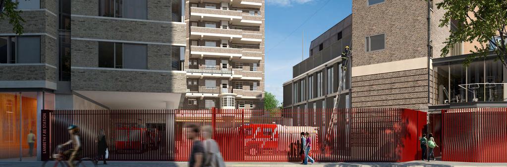 A NEW MODERN FIRE STATION We will deliver a new modern fire station for Lambeth and London. It's good that you're upgrading the current fire station.