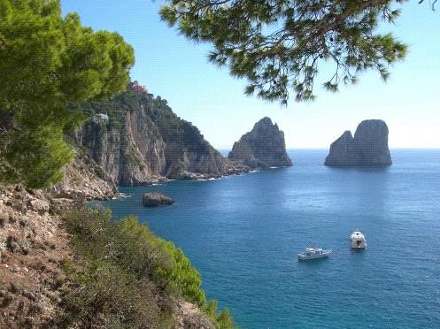 It offers an extraordinary palette of colours, with deep azure skies, white limestone cliffs, deep blue seas, and bright citrus orchards lit by the dazzling Mediterranean sun.