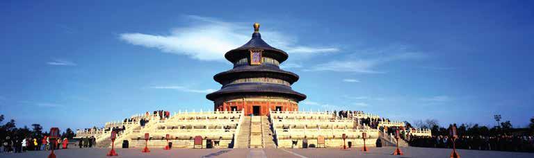 Continue on to the Temple of Heaven, one of the best examples of Ming Dynasty architecture and also an ornate sanctuary where Chinese emperors offered sacrifices to heaven and prayed for good