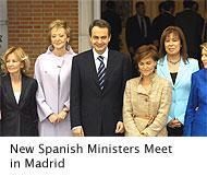 2008 In April, Prime Minister Zapatero reveals his new Cabinet.
