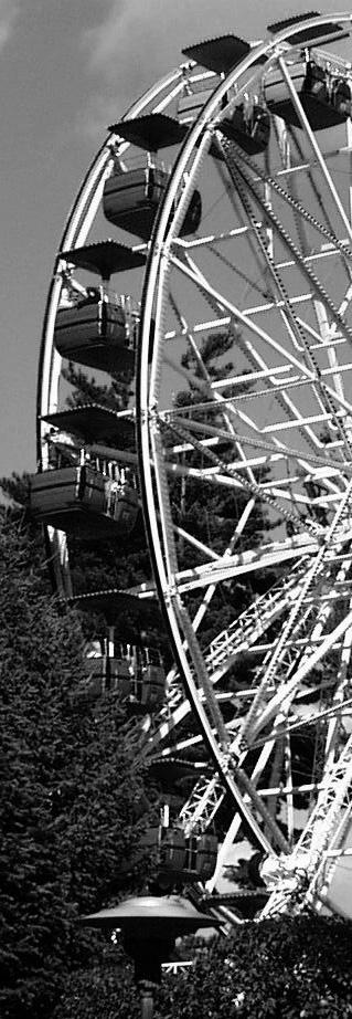 Giant Sky Wheel This is quite a calm ride, unless you have acrophobia. The sensation of G forces is not as prominent in this ride as it is in others.