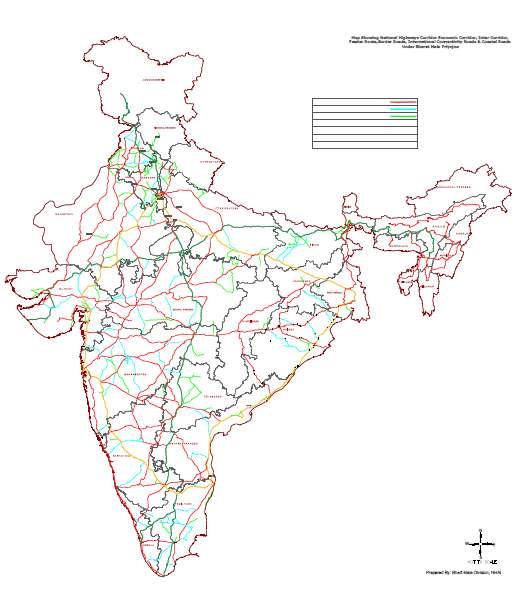 BHARATMALA From Point to point connectivity to corridor approach From lane expansion to new alignments From shortest route to connecting economically important nodes From expensive land acquisition