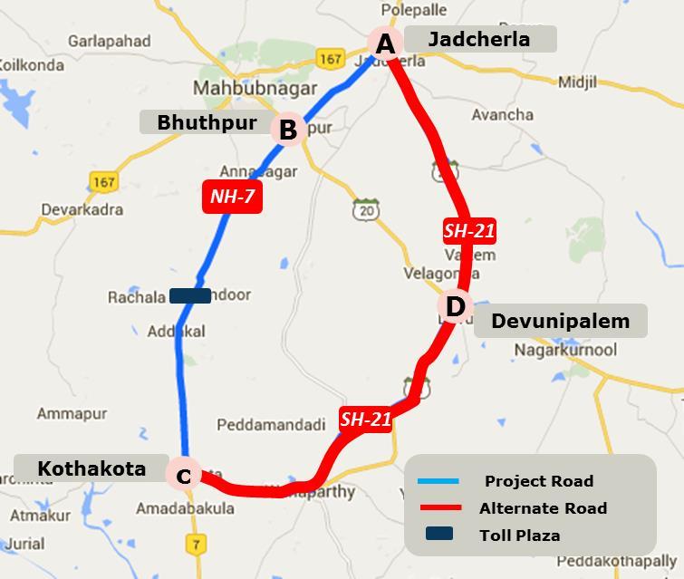 Traffic Study for Jadcherla-Kothakota section of NH7 in the state of Telangana 10 Table 2-4: Purpose - Wise Car Trips on Project Road (%) The work and business trips account for 77.4 percent.