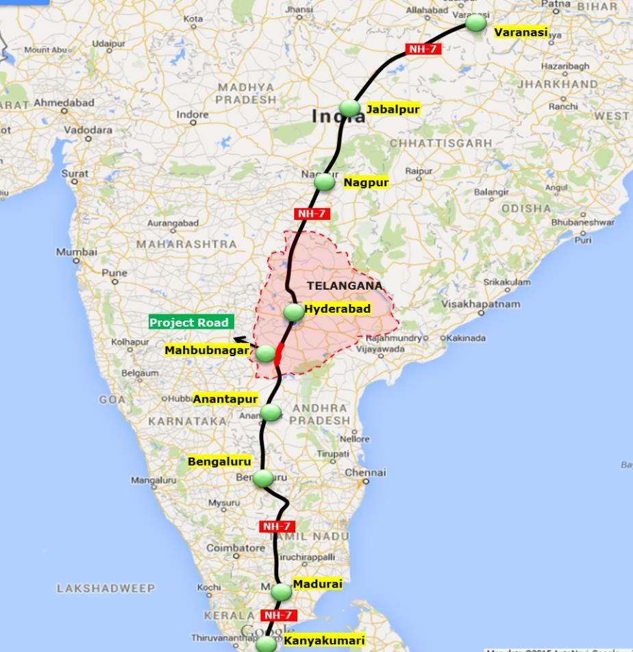 Traffic Study for Jadcherla-Kothakota section of NH7 in the state of Telangana 1 1. INTRODUCTION 1.1 General The Govt.
