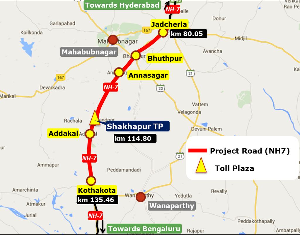 Traffic Study for Jadcherla-Kothakota section of NH7 in the state of Telangana 4 2. TRAFFIC SURVEYS AND ANALYSIS 2.