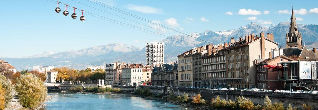GRENOBLE THE CAPITAL OF THE ALPS THE 2 ND largest urban area in the Rhône-Alpes region 684,398 INHABITANTS 33 % upper socio-professional, a prosperous