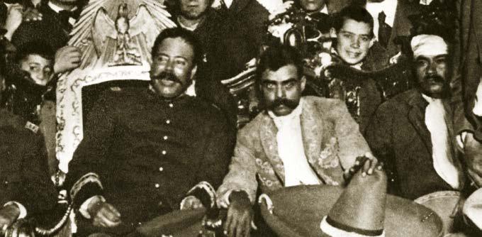 Pancho Villa (left) and Emiliano Zapata (right), were the leaders of the Mexican Revolution. In 1521, became a Spanish colony.